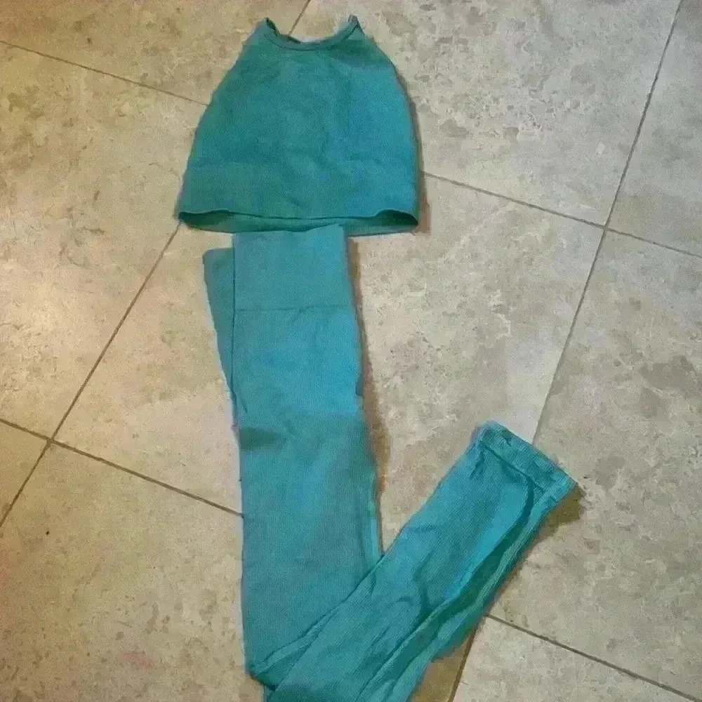 Teal workout set size  small